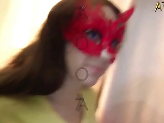 She Strokes And Licks His Cock Until It Grows To A 45 Cm 17.7 Incheswhich She Pops In Her Ass